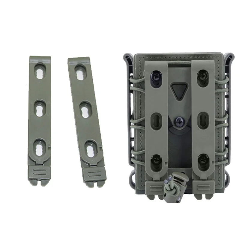 1 par de Clip Molle Kydex Clip de cintura cuchillo vaina MOLLE-LOK funda revista bolsa funda Clip conectar abrazadera trasera equipo de caza - imagen 5