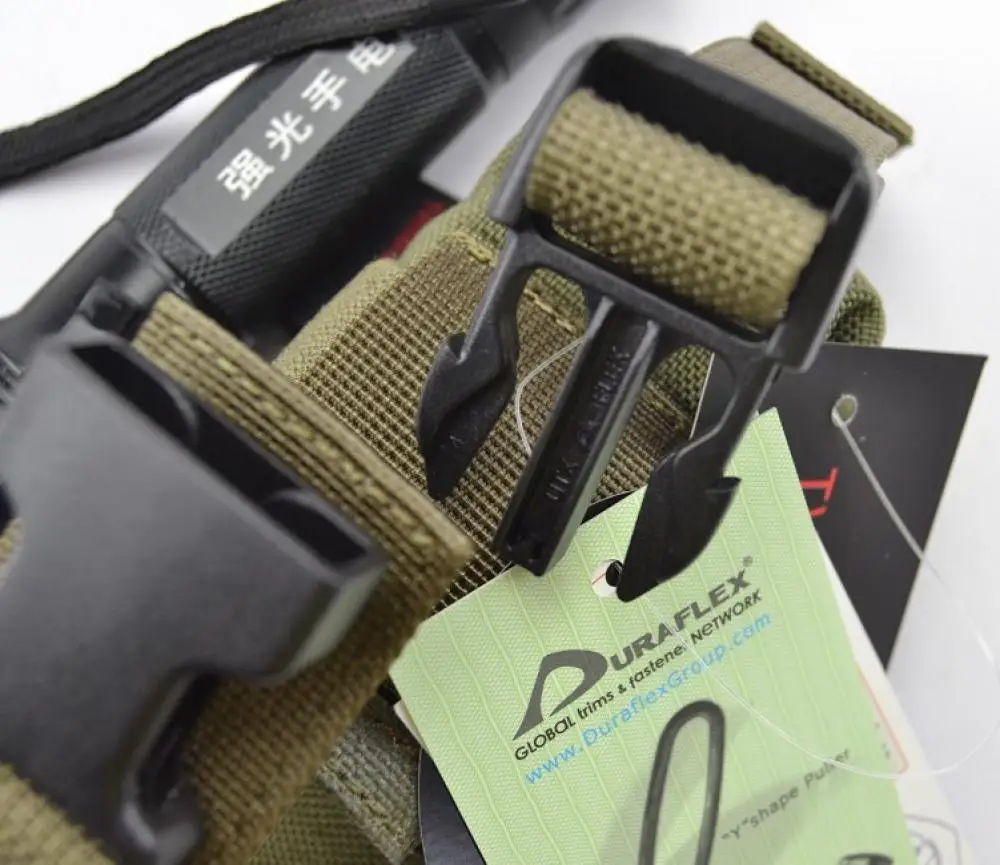 Bolsa y herramientas para linterna táctica Molle ajustable, nailon 1000D - imagen 4