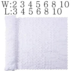 Gran red de camuflaje blanca para nieve, campamento y jardín
