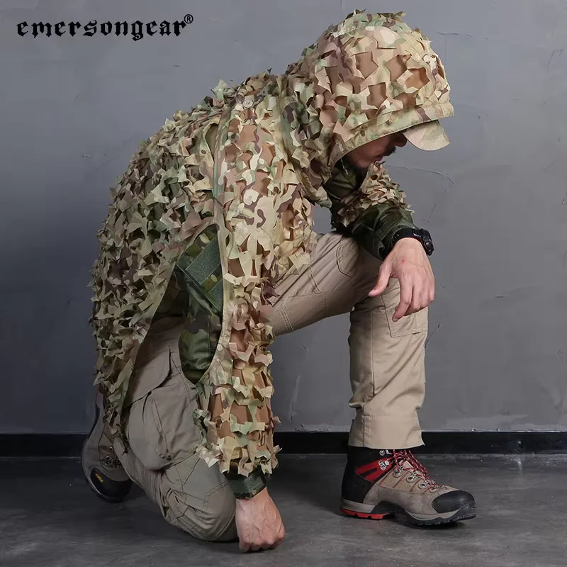 Emersongear-traje Ghillie de asalto ligero, traje Ghillie de camuflaje, ropa de caza secreta, traje de francotirador, ropa de camuflaje EM6975 - imagen 3