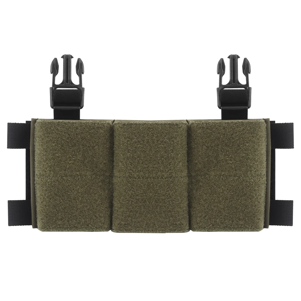 OPHIDIANTAC 5,56, bolsa triple para revistas con panel abierto, soporte superior, chaleco suave de aire, portador de placa, gancho de accesorios - imagen 2