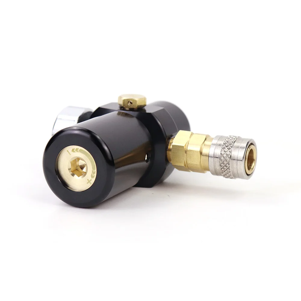 Regulador de baja presión HPA Micro regulador de CO2 presión de salida 0-200psi | Con acoplador de buscador estadounidense calibre 300PSI - imagen 4