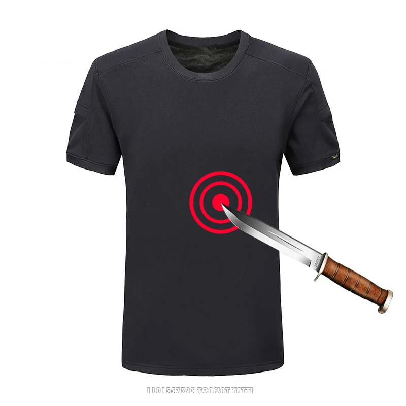 Camiseta de seguridad de armadura sólida, ropa de protección Personal, suave, fina, ligera, antipinchazos, antipuñaladas, chaleco anticorte - imagen 3