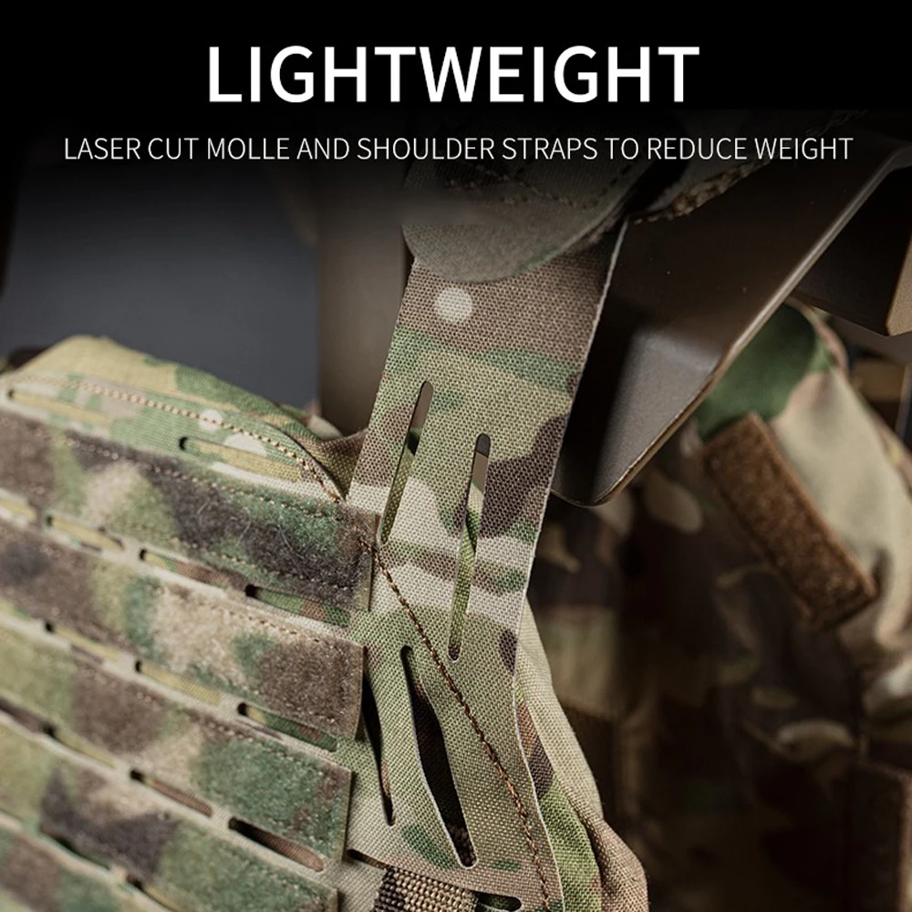 Chaleco táctico de caza LG3V2, portador de placa Molle, revista Airsoft, Paintball CS, chaleco ligero protector para exteriores - imagen 3