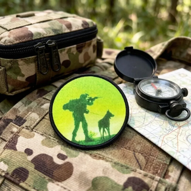 Parche táctico militar con gancho y bucle para perro - imagen 5