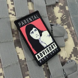 Parche de insignia de moral divertida y segura para paseo de asesoramiento Parental, emblema militar, gancho y bucle impreso táctico, pegatinas para mochila de ropa