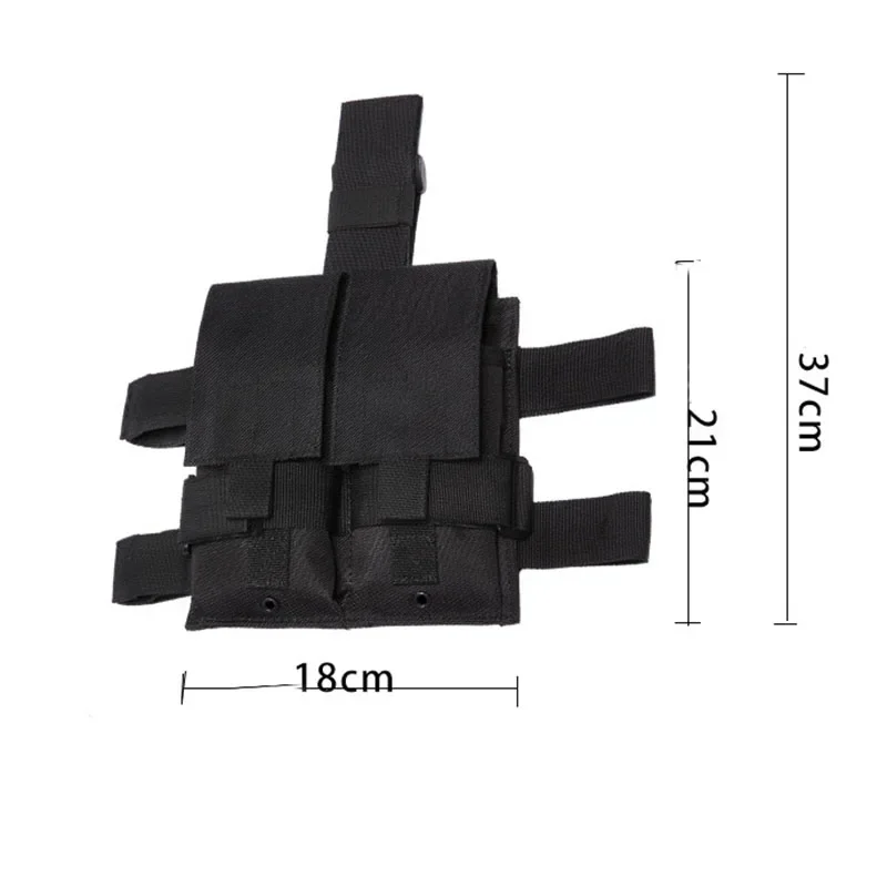 Bolsa táctica para revista doble M4, Molle Airsoft, Paintball, caza, pistola, soporte para Mag, bolsa para Rifle de 5,56mm - imagen 5