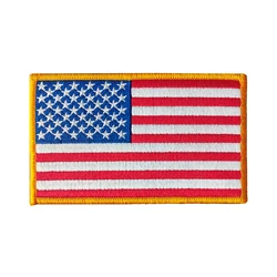 Parche bordado bandera americana - velcro para chaleco táctico