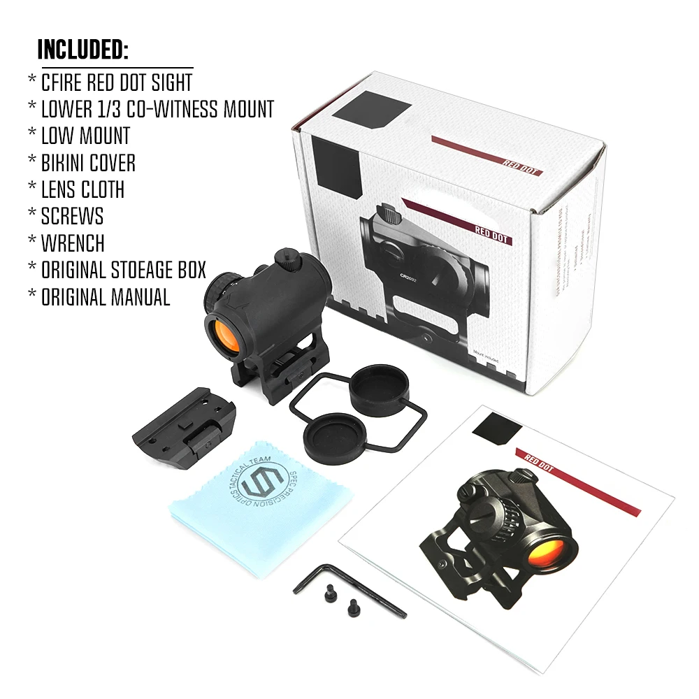 Nuevo 2023ver. Mira óptica CF-RD2 punto rojo Gen II- 2, punto MOA, CF-RD2 con montaje inferior de 1/3 - imagen 4