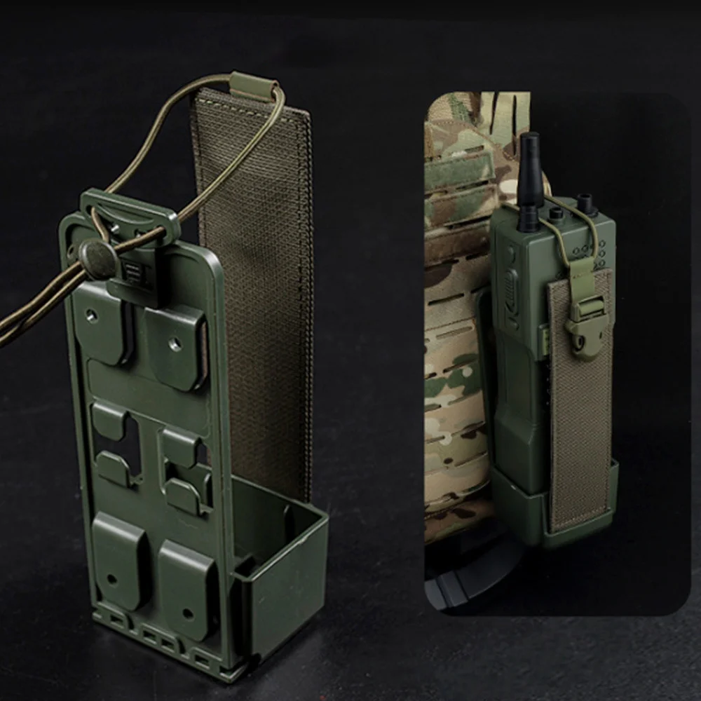 Caja cargadora de bolas BB táctica, bolsa de modelo de Radio de PRC-152 de conteo eléctrico, Compatible con chaleco MOLLE Airsoft M4 5,56 BBs, estuche de almacenamiento - imagen 4