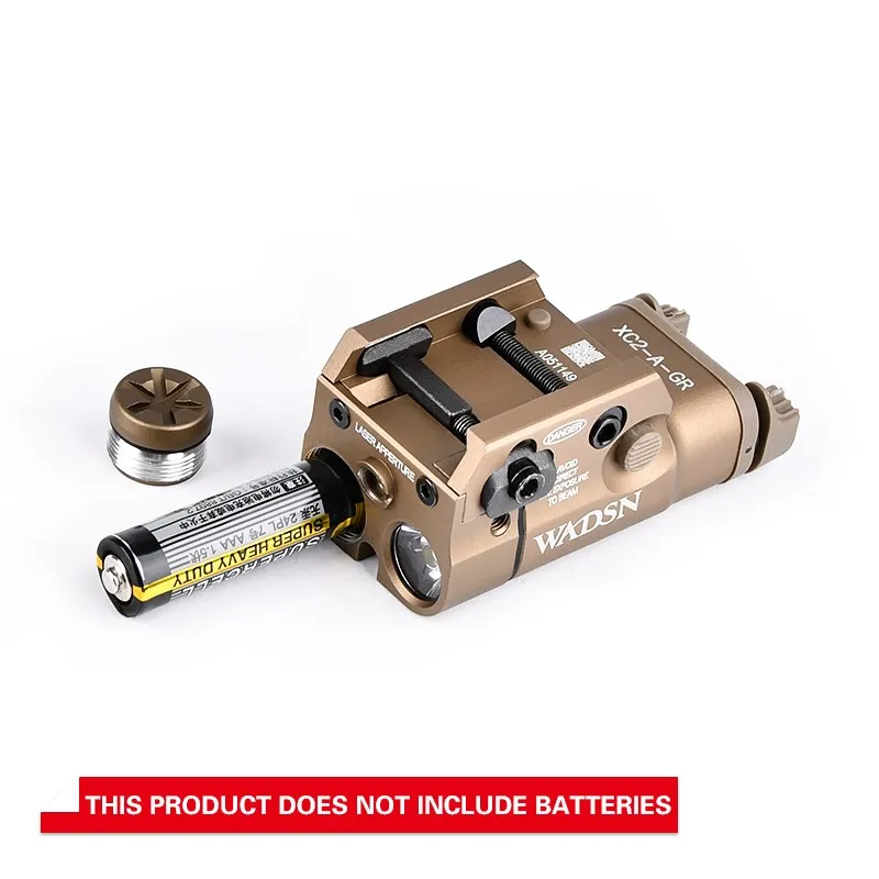 USPS WADSN XC2 linterna de Metal mejorada rojo/verde láser blanco LED luz de explorador para Pisto Airsoft Gloc 17 18 19 XC1 Xc2 foco - imagen 5