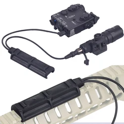 Interruptor de botón de presión doble WTB, enchufe SF de 2,5 MM, compatible con PEQ DBAL Laser SureFire M300 M600, linterna para armas Airsoft