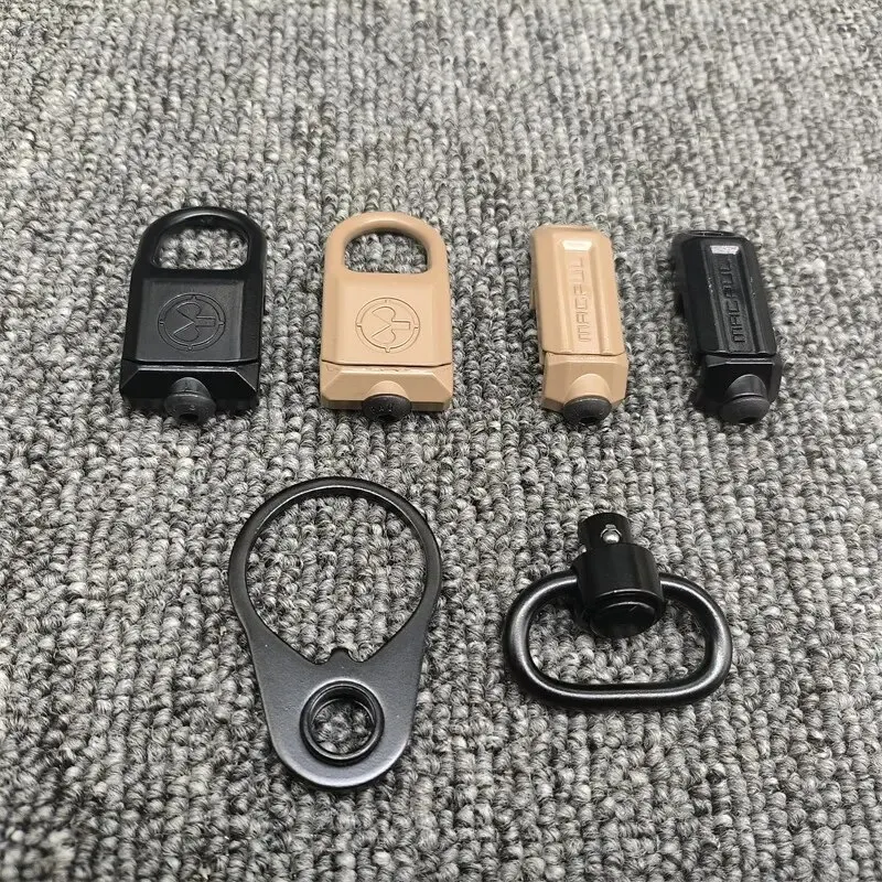 Anillo de montaje de alcance giratorio con eslinga QD de liberación rápida GBB táctica. 223 AR15, accesorios de caza aptos para adaptador QD de riel de 20mm - imagen 2