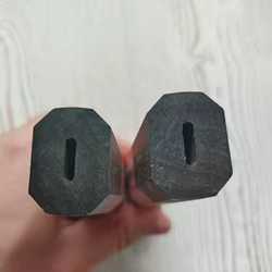 2 tipos de Material de madera maciza Natural CNC, cuchillo de cocina de estilo japonés, básculas octogonales con mango de madera, piezas de accesorios para hacer bricolaje