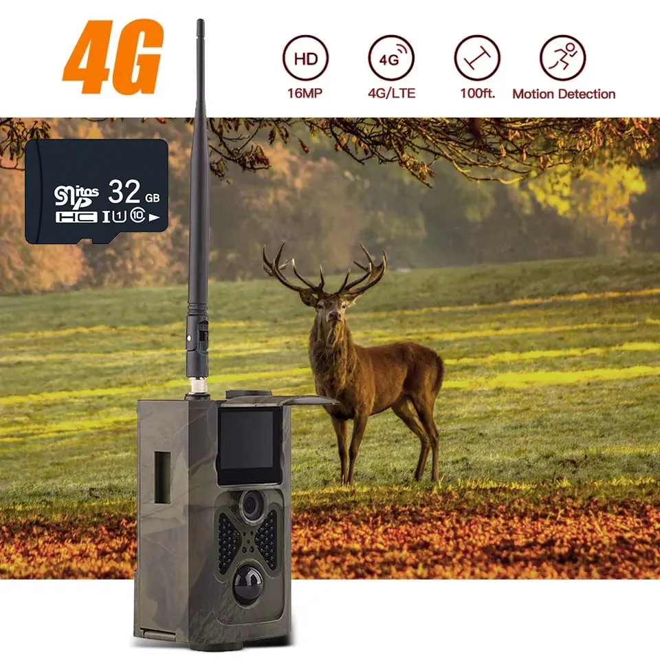 Cámara de rastreo para caza, dispositivo de vigilancia con visión nocturna, 4G, HC-550LTE, 20MP, SMTP, MMS, SMS, FTP - imagen 2