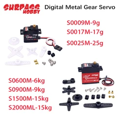 Servo digital micro metálico RC Helicóptero Avión 1/8 1/10