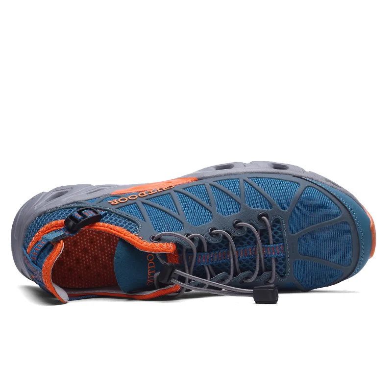 Zapatos acuáticos de senderismo para hombre, zapatos de pesca transpirables para caminar, zapatos para caminar para mujer, zapatos de agua antideslizantes, zapatillas deportivas para senderismo aguas arriba - imagen 3