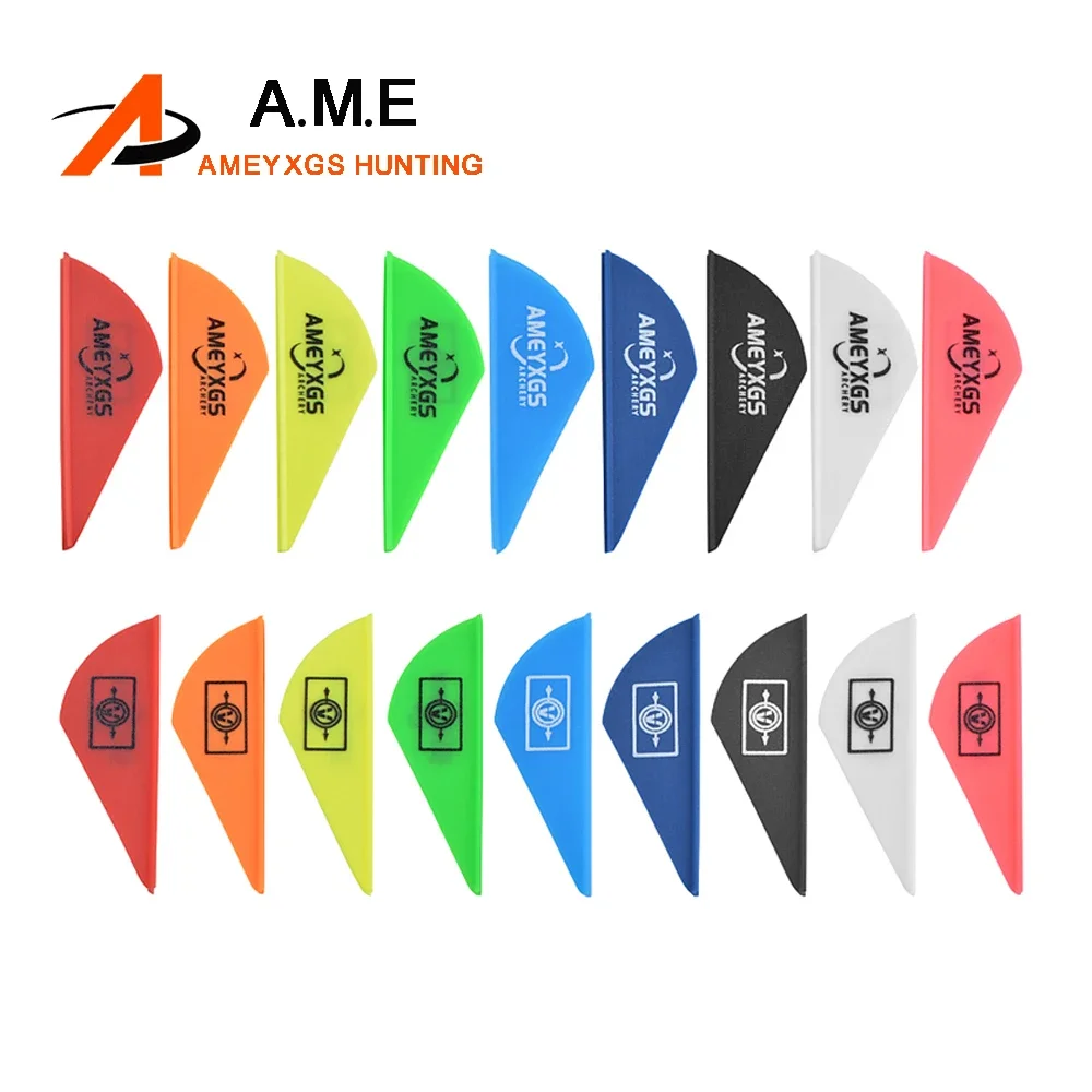 Plumas de flecha de goma para tiro con arco, 50 piezas, 2 pulgadas, varillas, eje, arco compuesto recurvo, accesorios de caza - imagen 2