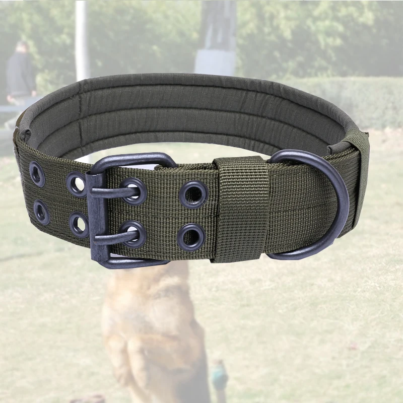 Collar táctico de entrenamiento militar para perros, correa de Airsoft Cs para caza, caminar, senderismo, Collar ajustable para mascotas, Collar para perros de Paintball