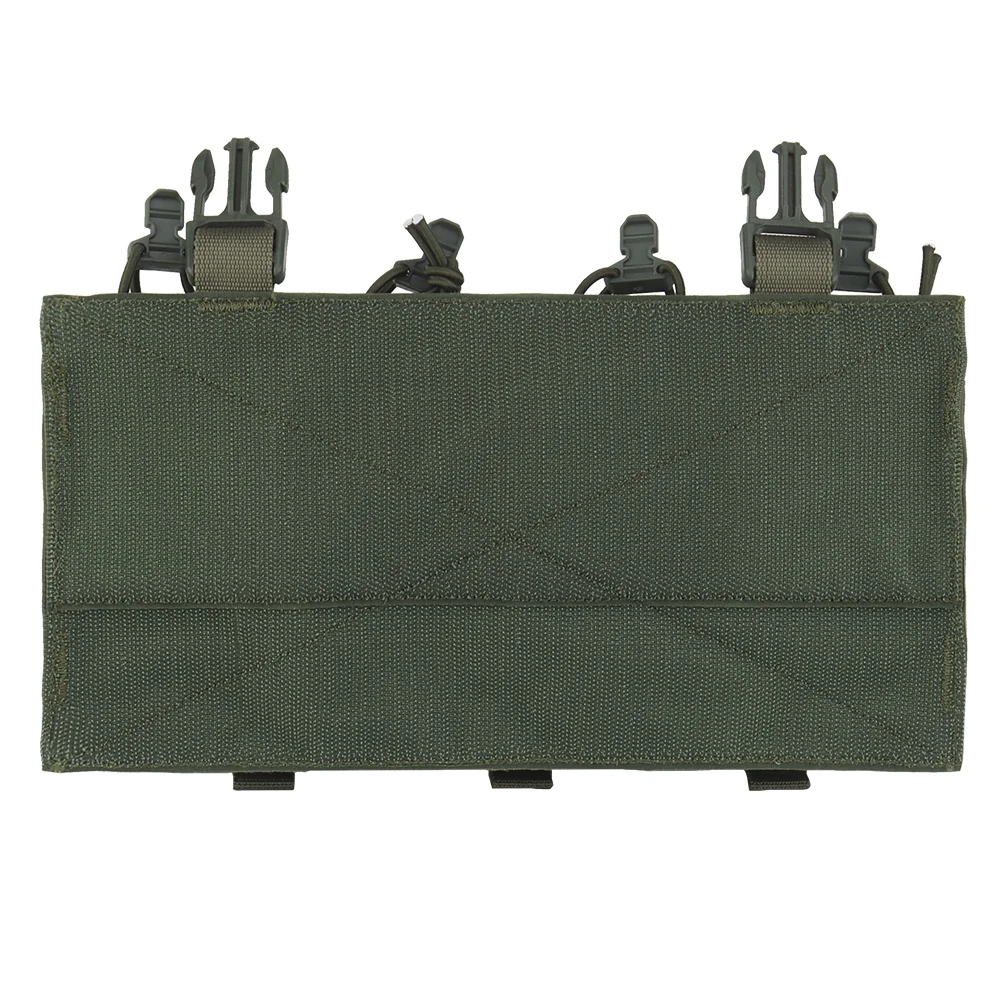 Tacticfans-Bolsa de placa cuádruple 5,56 AR15 para Panel frontal de revistas, chaleco táctico Airsoft de despliegue rápido, accesorios de equipo, bolsa GP - imagen 5