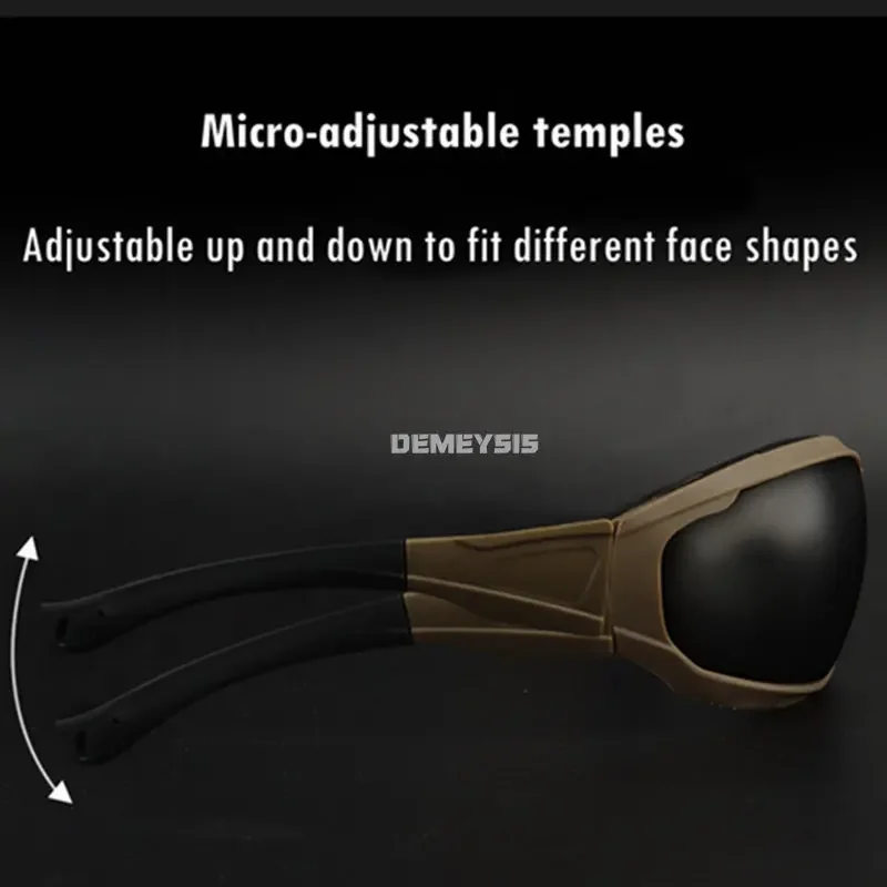 Gafas tácticas Anti-UV para disparar Paintball CS, gafas de sol a prueba de viento para pesca al aire libre, escalada, caza, senderismo - imagen 5