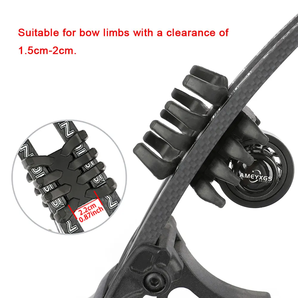 Estabilizador de extremidades de arco compuesto, amortiguador de goma de aleación de aluminio, amortiguador de vibración, fácil instalación, caza para tiro con arco - imagen 4