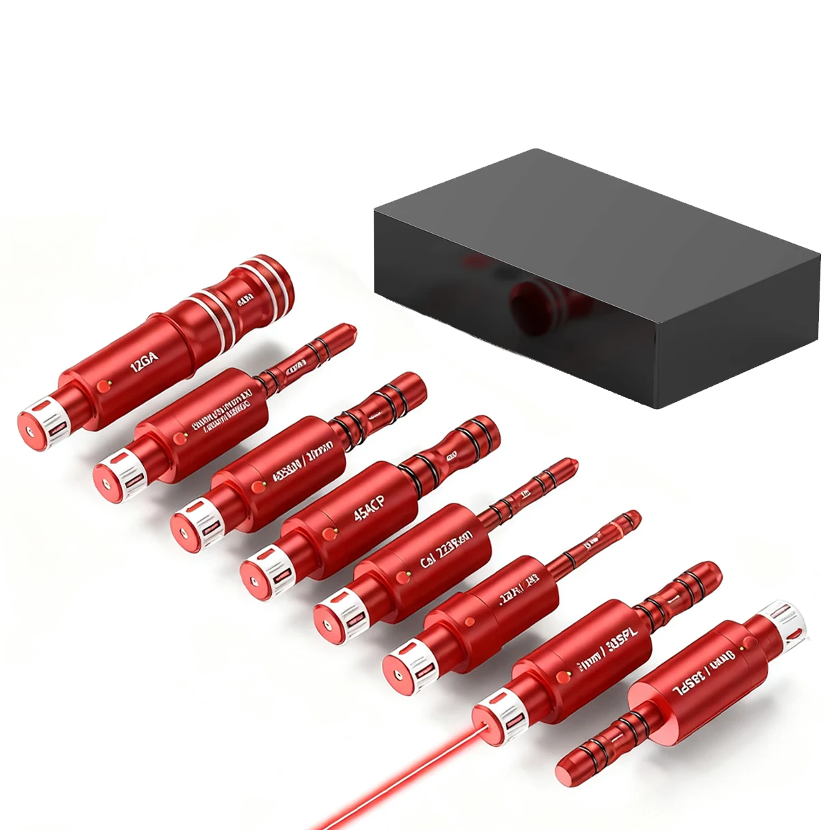 9mm 22LR balas de entrenamiento de fuego seco de doble propósito 38SPL 12GA 7,62X39mm disparo láser controlado entrenamiento láser vista de orificio de bala - imagen 3