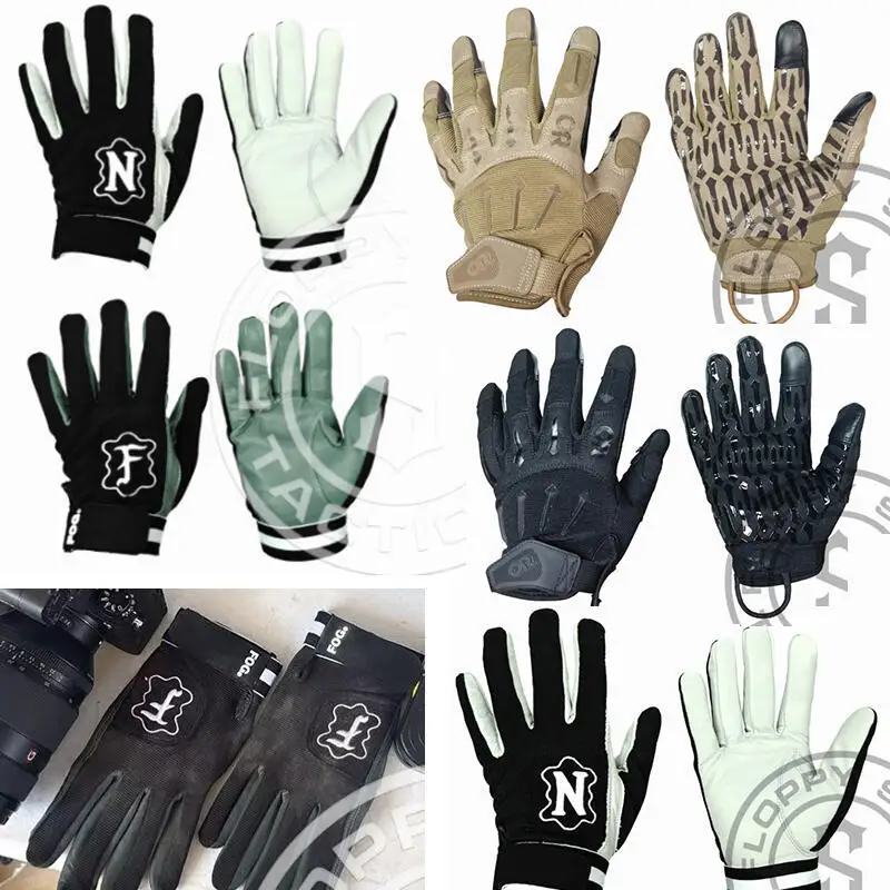 Caza táctica antiniebla al aire libre con pantalla táctil y guantes de combate deportivos