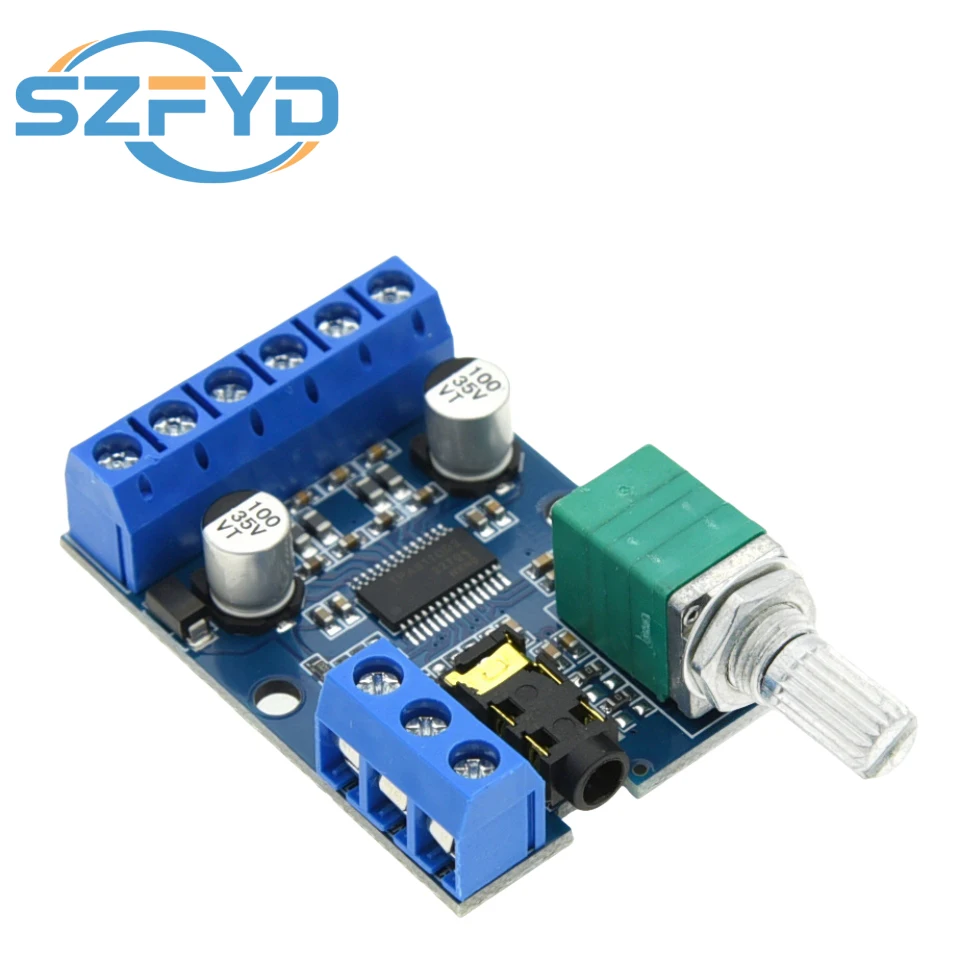 DY-AP3015 DC 8-24V 30W * 2 Clase D Placa amplificadora Digital estéreo de alta potencia de doble canal con potenciómetro de volumen ajustable