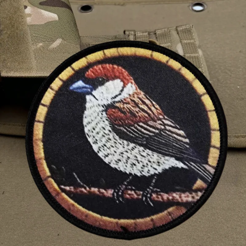 Parches tácticos de aves con velcro para gorra, mochila - imagen 5