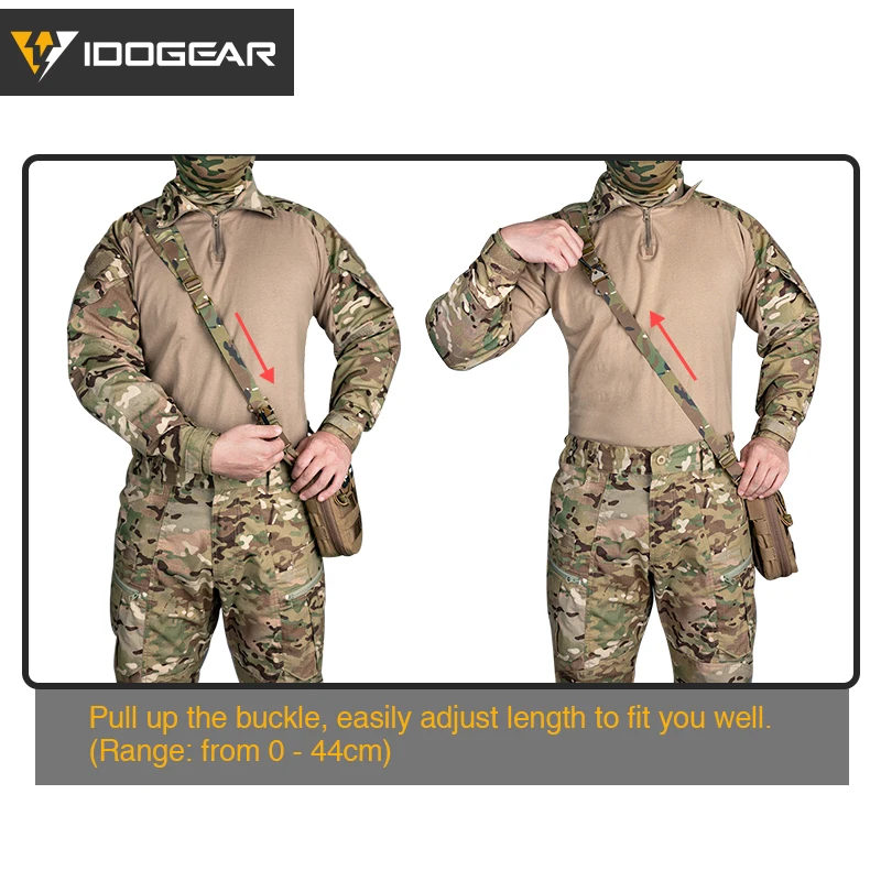 IDOGEAR eslinga táctica estilo 2 puntos correa Modular de combate Slingster accesorios de caza elásticos ajustables rápidos 3428 - imagen 5