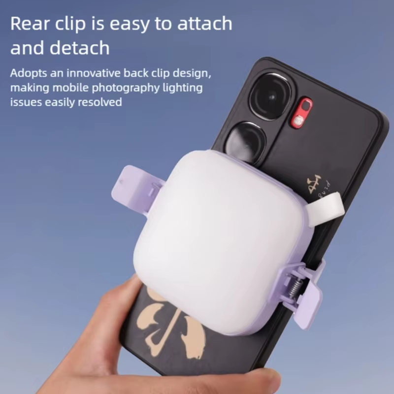 Luz LED de vídeo recargable para móvil con ángulo flexible - imagen 4