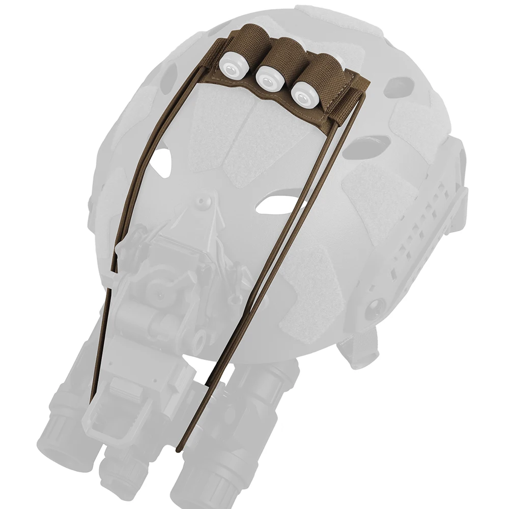 Casco táctico NVG cordón de retención batería elástica llevar soporte de almacenamiento gancho bucle montaje caza Airsoft casco Accesorios - imagen 2