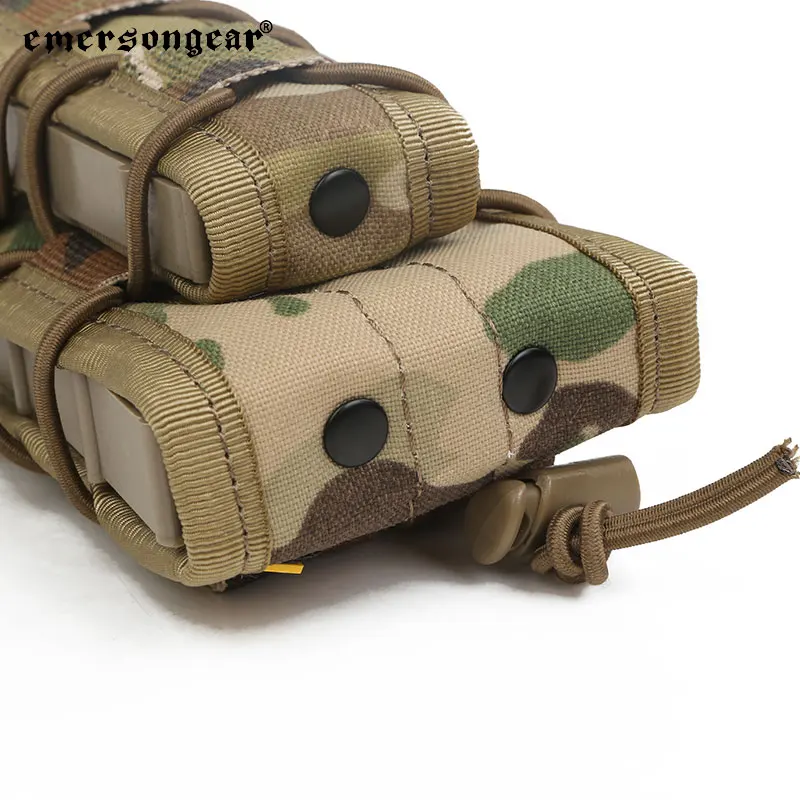 Emersongear-bolsa táctica M4 Mag 5,56, bolsa para revistas de dos pisos, caza, Rifle Airsoft, Molle Mag, bolsa de nailon EM6346