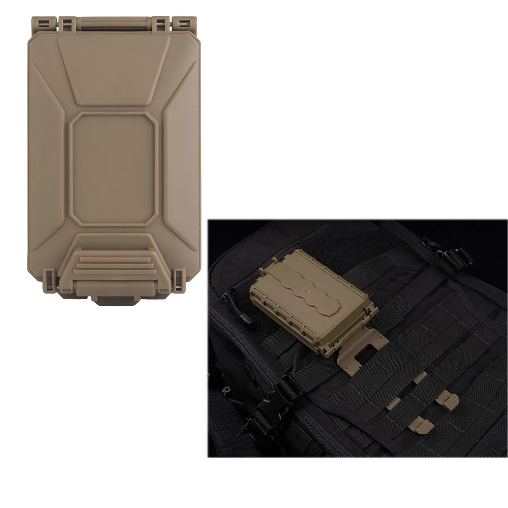 Caja de almacenamiento multifuncional con orificios de bloqueo reservados, bolsa táctica, caja de batería Modular Molle - imagen 3