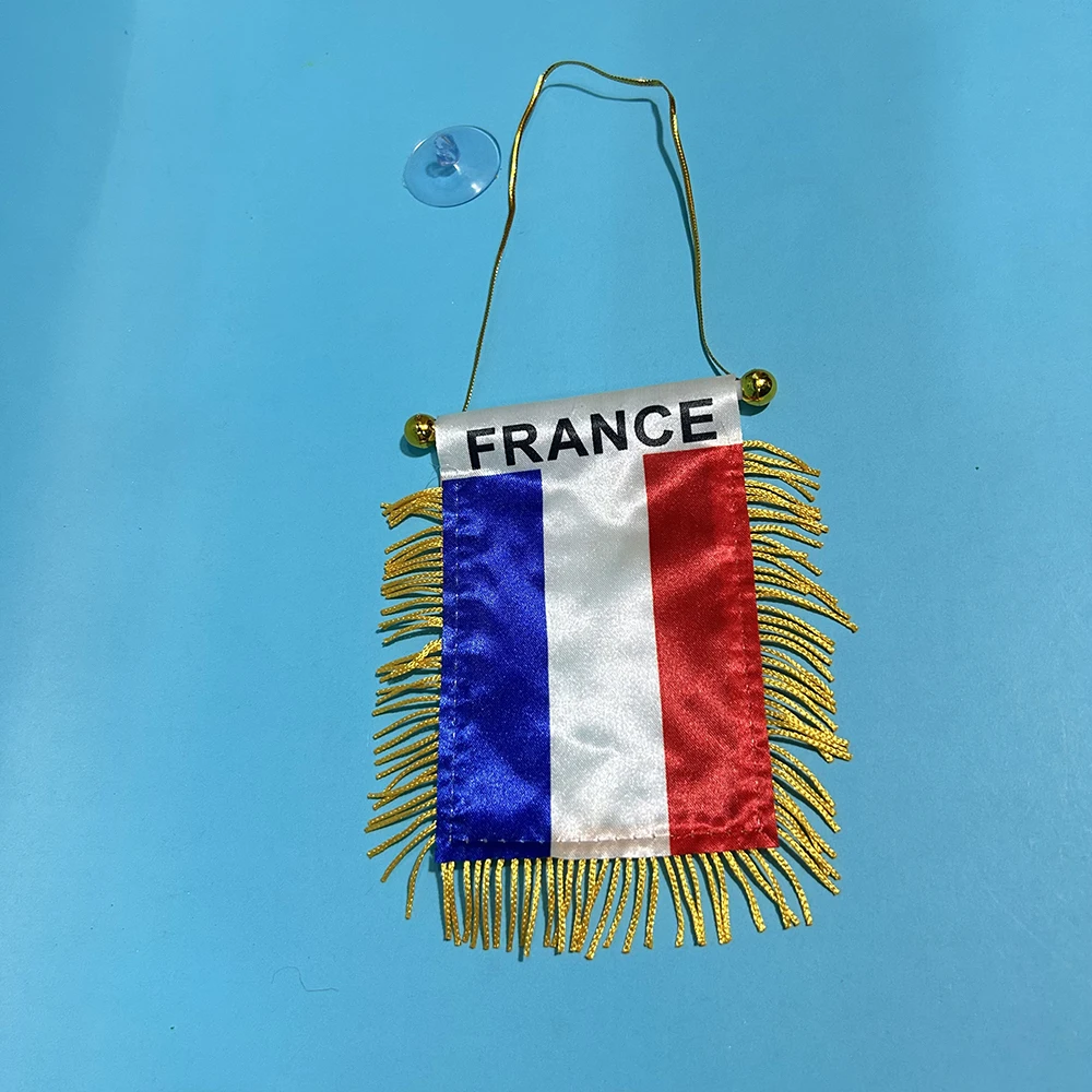 SKY FLAG Bandera Coche Francia – Poliéster Doble Cara