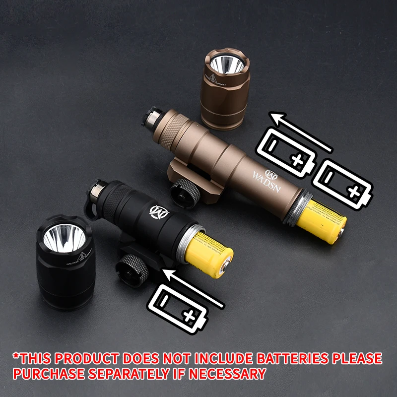 Wadsn linterna M600C M300B, luz táctica de exploración de caza Airsoft con interruptor de presión remota de doble función, encendido constante/momentáneo - imagen 5