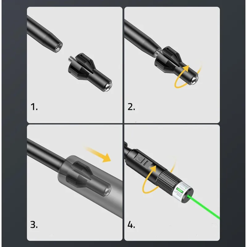 .17-.78 Kit de mira de orificio 32 adaptadores colimador recargable punto rojo verde láser Boresighter calibre.177 a.50 - imagen 2
