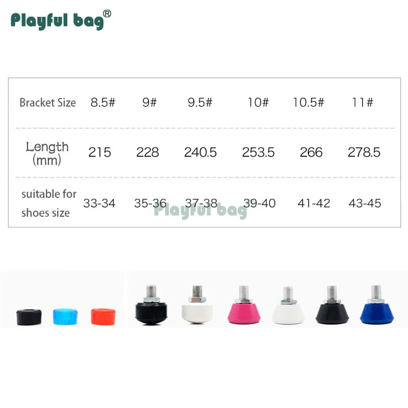 Soporte doble para patines de ruedas, base de aleación de aluminio, accesorio para zapatos, modificación de patines, piezas de hardware para asiento AMB147 - imagen 5