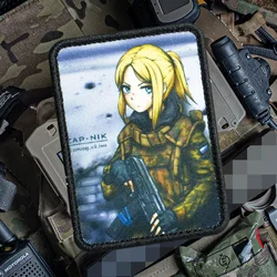 Klett parche táctico de manga para niñas - insignia moral Tucenia rusa