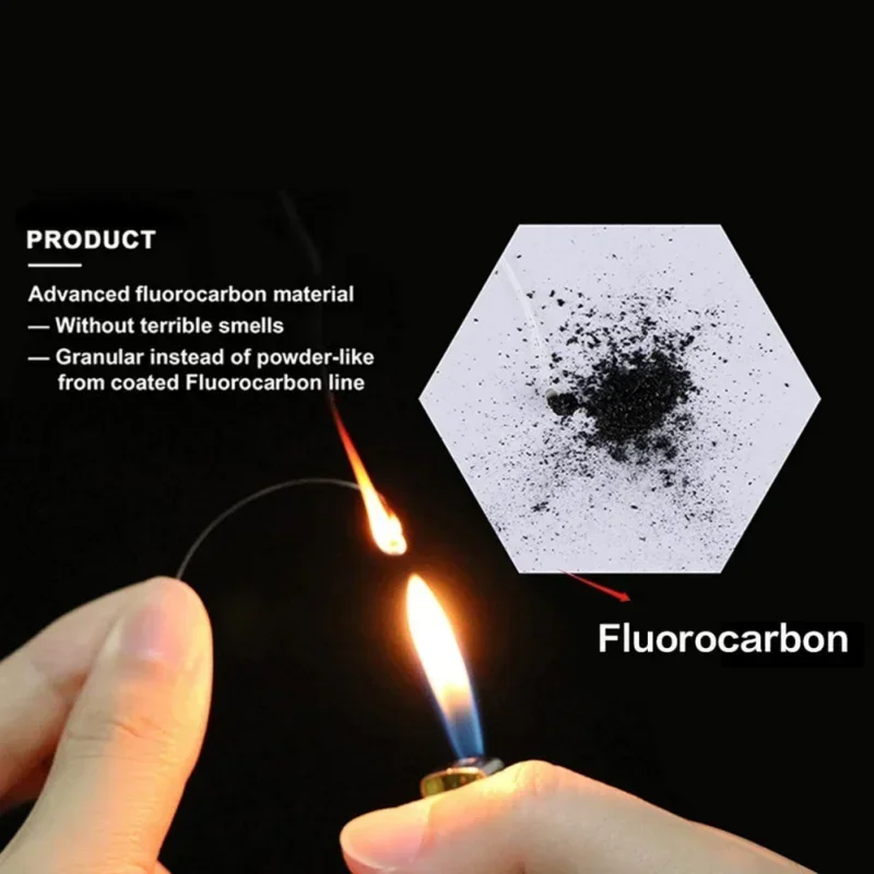 Línea de fluorocarbono con girador para pesca salada y dulce - imagen 3
