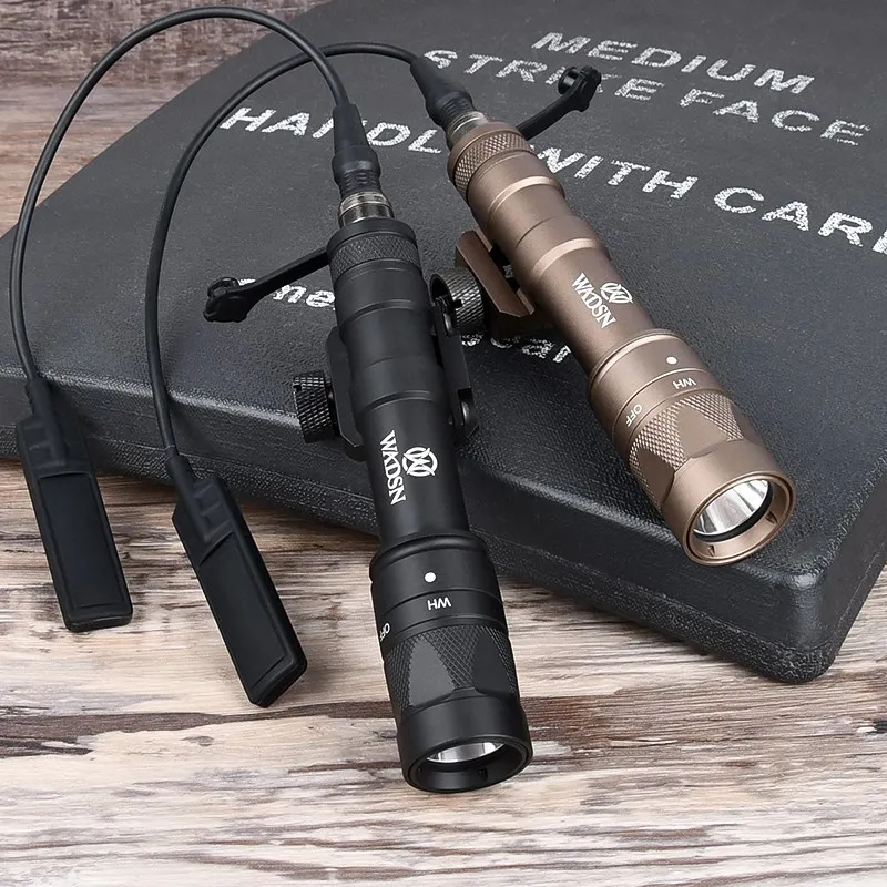 Wadsn-linterna táctica M600 M600W, foco M300W, estroboscópico de alta potencia para exteriores, luz de explorador de caza Airsoft, ajuste de riel de 20MM - imagen 3