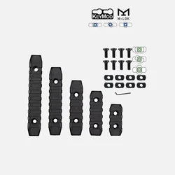 1 Juego (5 uds) guardamanos Picatinny de carril de polímero 3/5/7/9 ranuras para sistema Mlok y Kemod, juego de caza al aire libre, accesorios para pistola de juguete