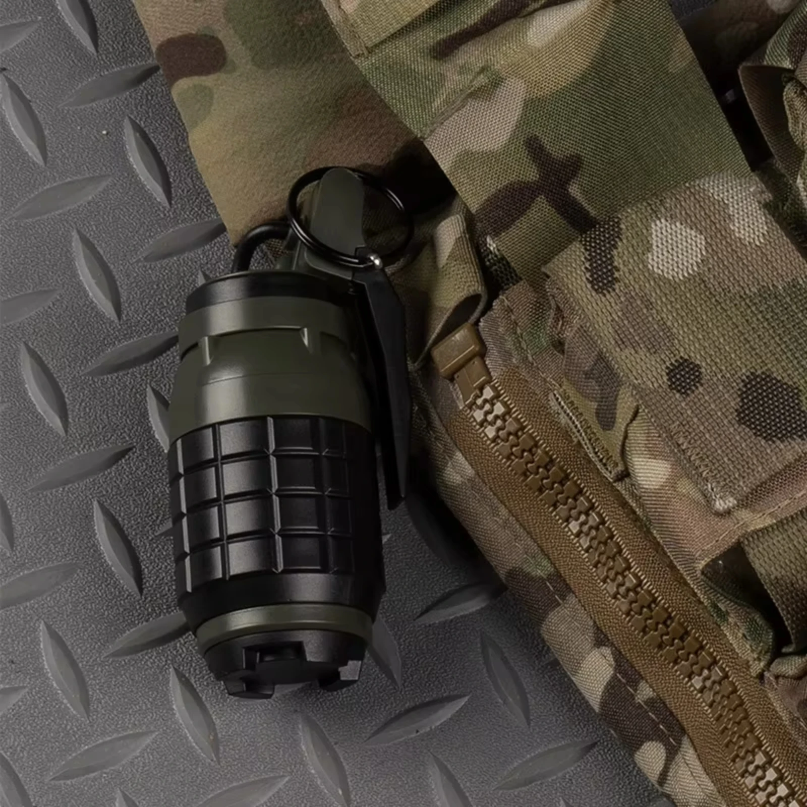 Granadas de mano, modelo simulado ABS con anillo extraíble, espacio de almacenamiento, adornos decorativos para accesorios de caza