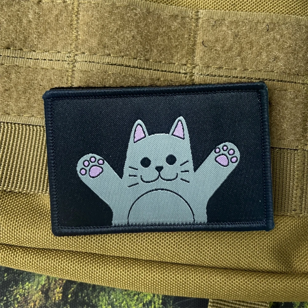 Un lobo en la ropa de oveja, parches tácticos de insignia de moral Pew Pew, pegatinas estampadas con gancho y bucle para mochila - imagen 2