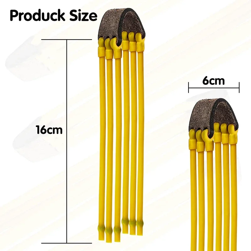 Banda de goma de 3 piezas para caza al aire libre, Bola de tarjeta atlética para lanzamiento de tirachinas con bola de acero en el interior, tirachinas elástico - imagen 4