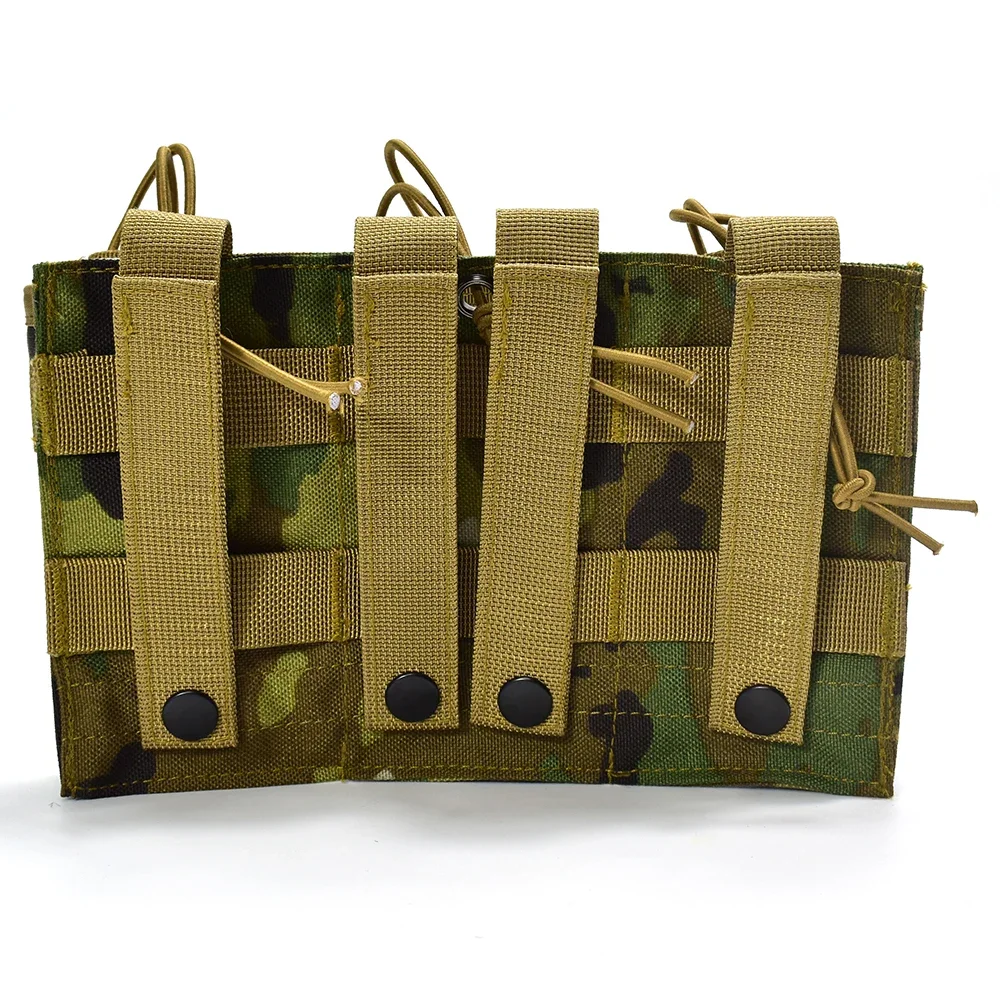 SINAIRSOFT bolsa táctica Triple para revistas 5,56 7,62 bolsa Mag tapa abierta ejército Airsoft Gear juego de guerra Paintball Molle bolsa para revistas - imagen 2