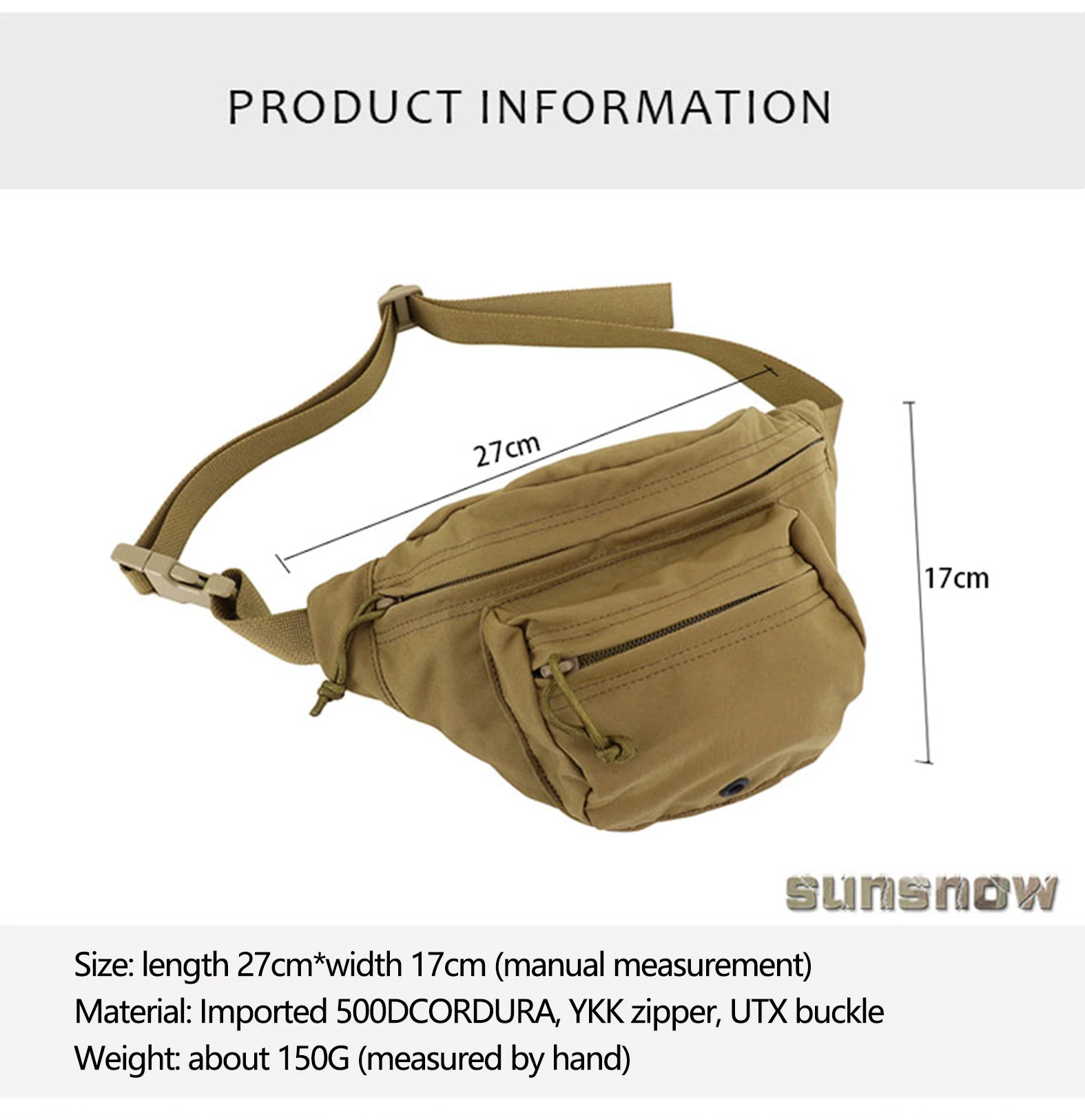 ERB-riñonera multifuncional para deportes al aire libre, bolso táctico de gama alta, personalizado - imagen 2