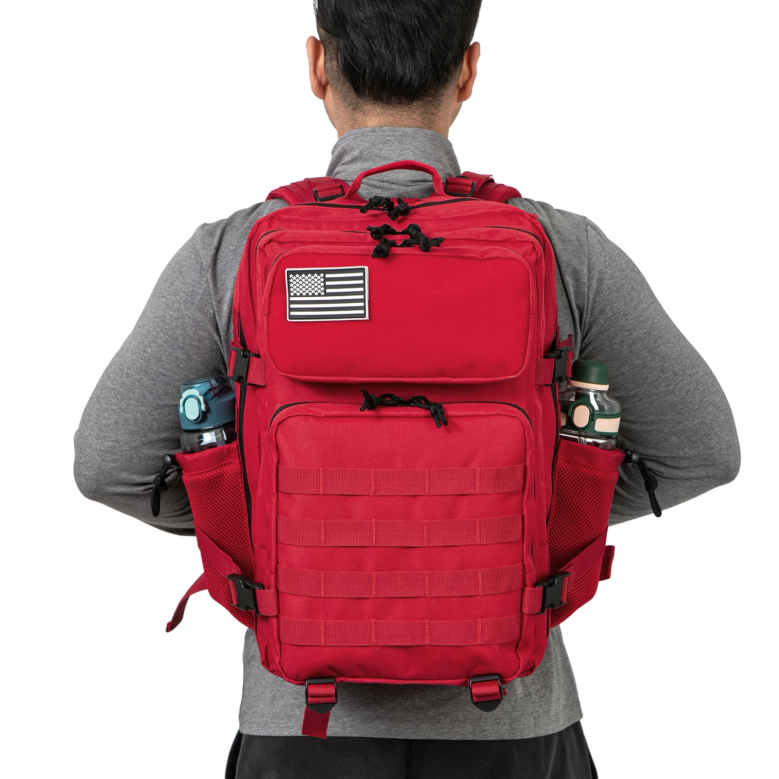 Mochila táctica de 45L, equipo de supervivencia para acampar, mochila para senderismo al aire libre, portabotellas de bruja, bolsas para mujer - imagen 4