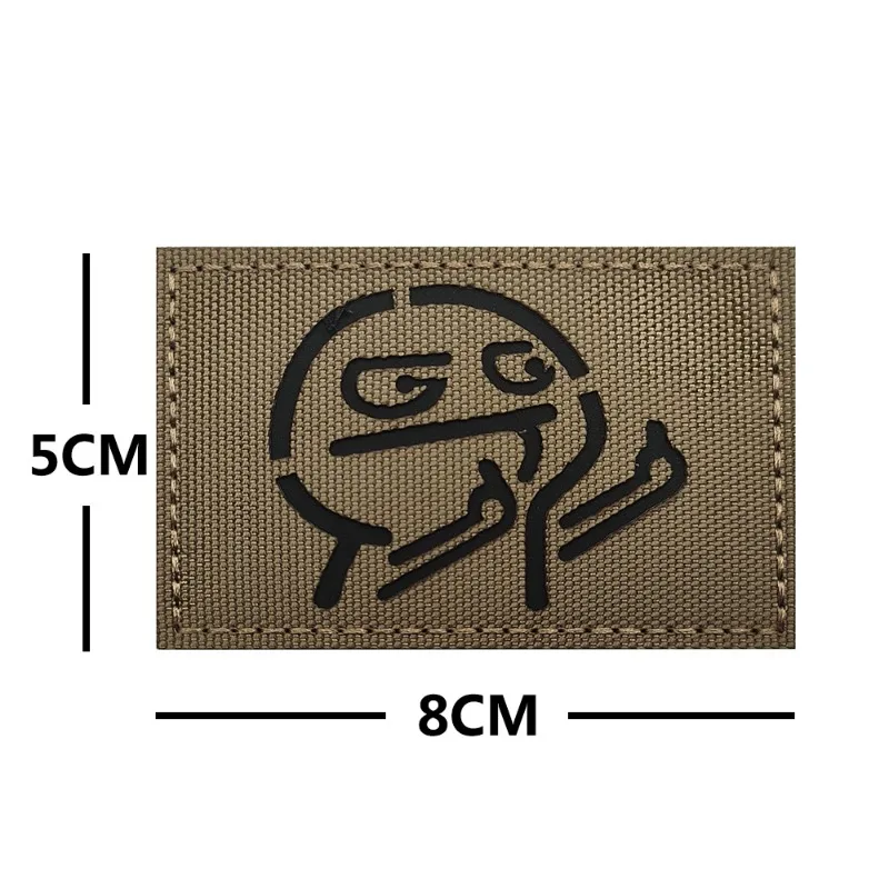 Parches tácticos infrarrojos IR, parches morales reflectantes en mochila, chaleco, ropa, insignias para exteriores, gancho y bucle, 1 ud. - imagen 5